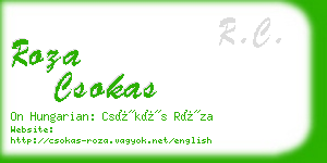 roza csokas business card